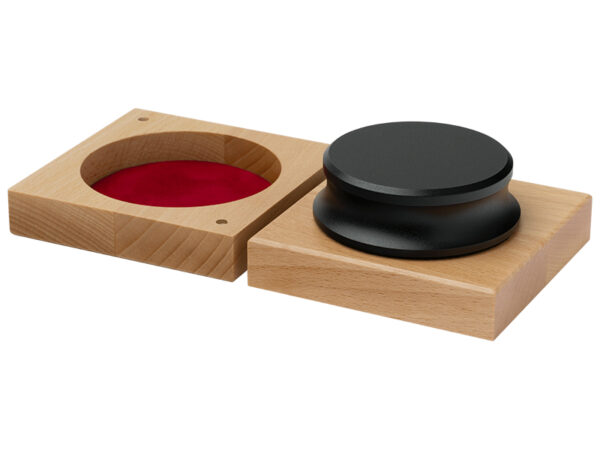 Record Puck Classic Brass Black