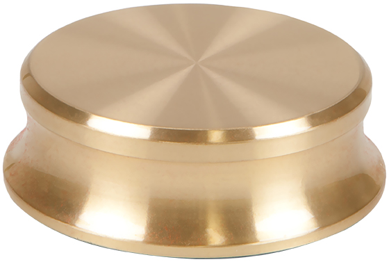 Record Puck Classic Brass Transparent