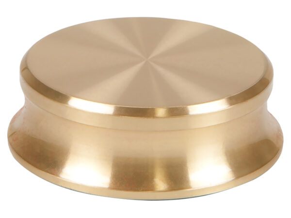 Record Puck Classic Brass Transparent