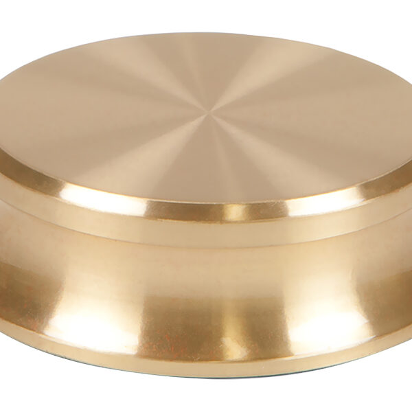 Record Puck Classic Brass Transparent